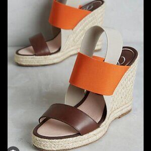 Delman Jamie Espadrille Platform Sandals / Wedges 9.5